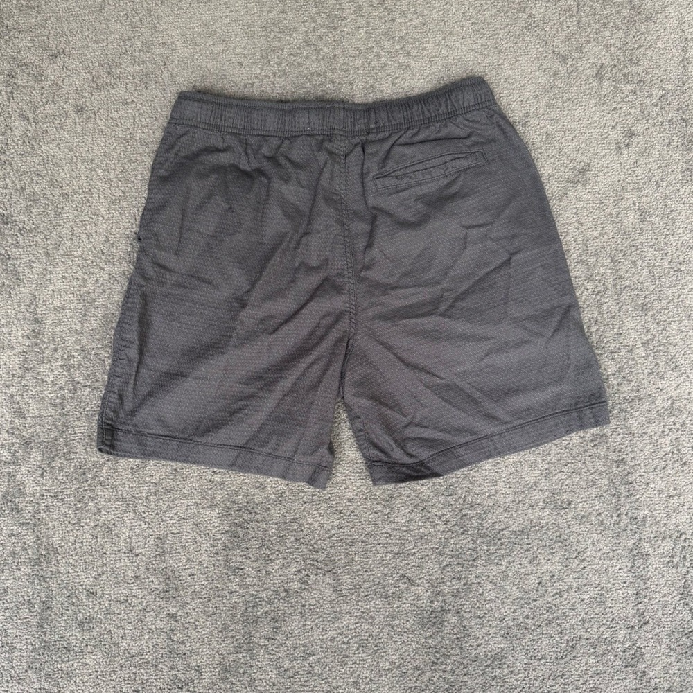 Old Navy Mens Jogger Shorts Charcoal Gray Textured Cotton Size Medium 7in Inseam - Picture 6 of 6
